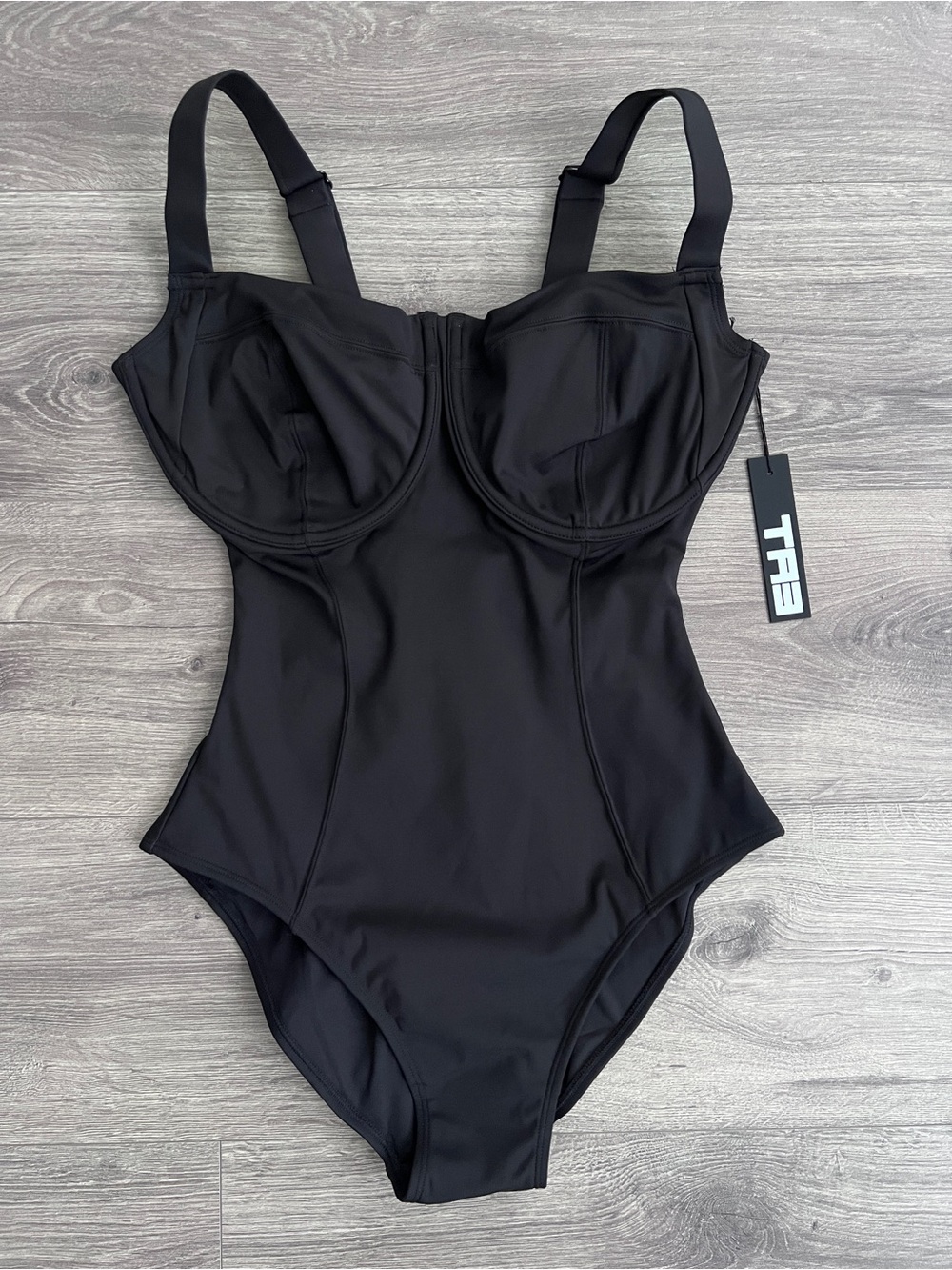 TA3 Lifty One Piece Swimsuit Medium Regular H/I Cup Black Compression Shapewear